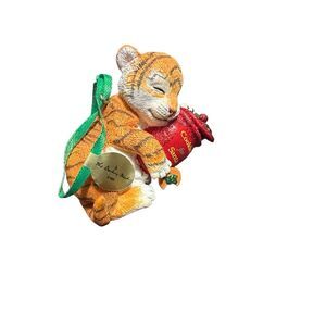 Danbury Mint Tiger Baby Animal Ornament Cute Holiday Christmas